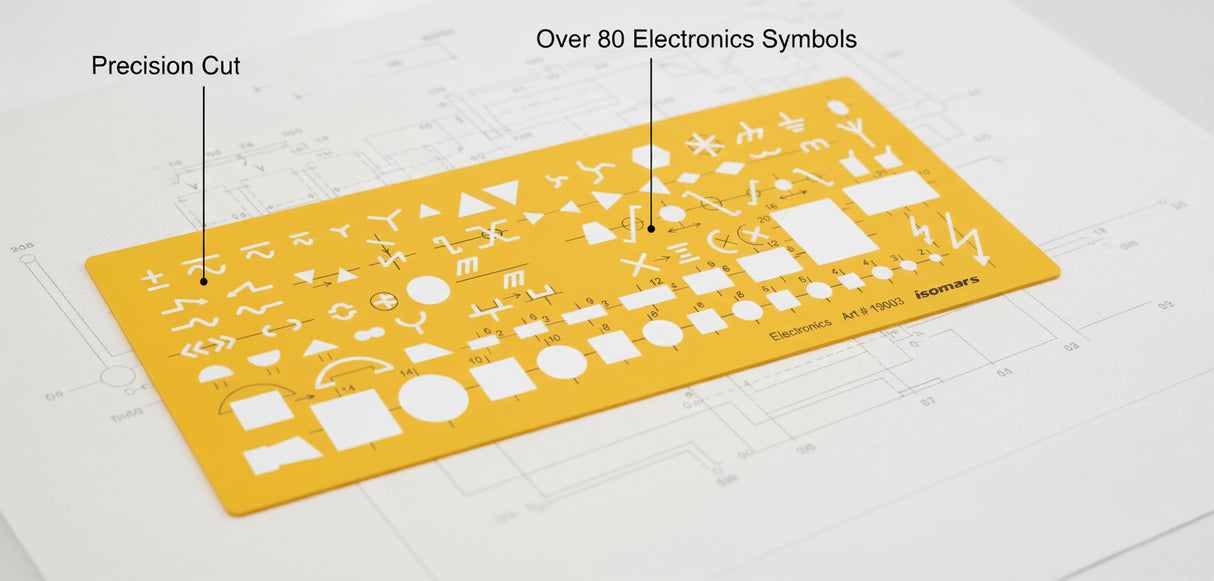 Isomars Electronics Circuit Design Template Stencil
