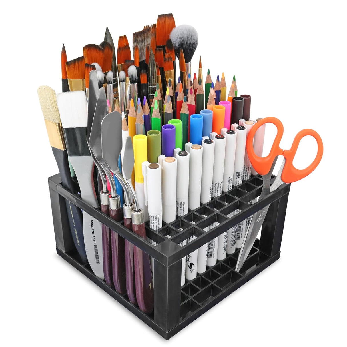 Isomars Creative Art Tools Holder | Desktop Art Supply Organiser (Without tools)