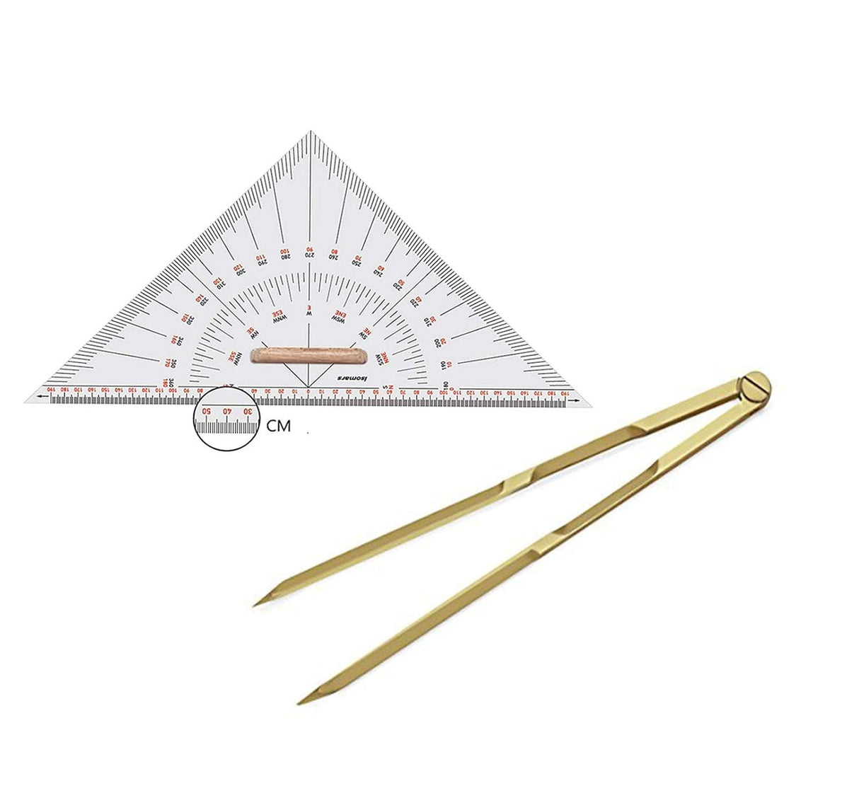 Isomars Universal Nautical Protractor with Marine/Nautical Divider