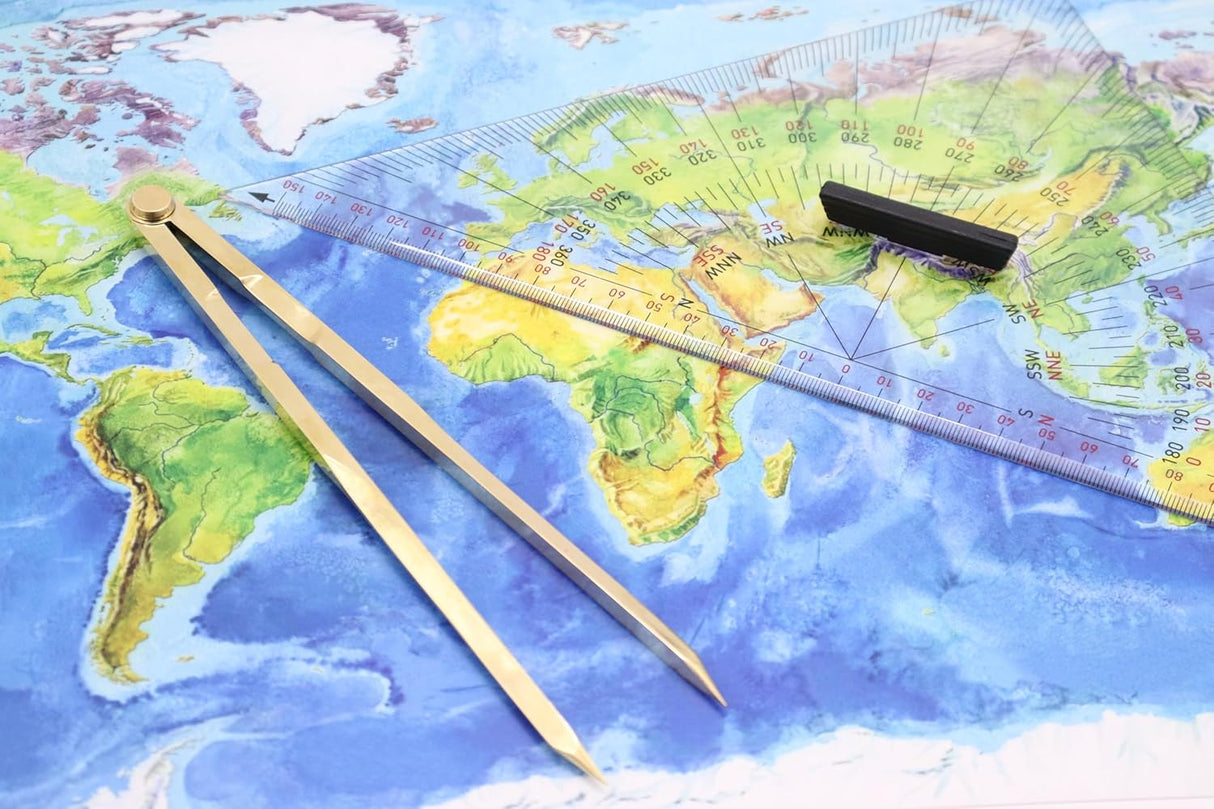 Isomars Universal Nautical Protractor with Marine/Nautical Divider