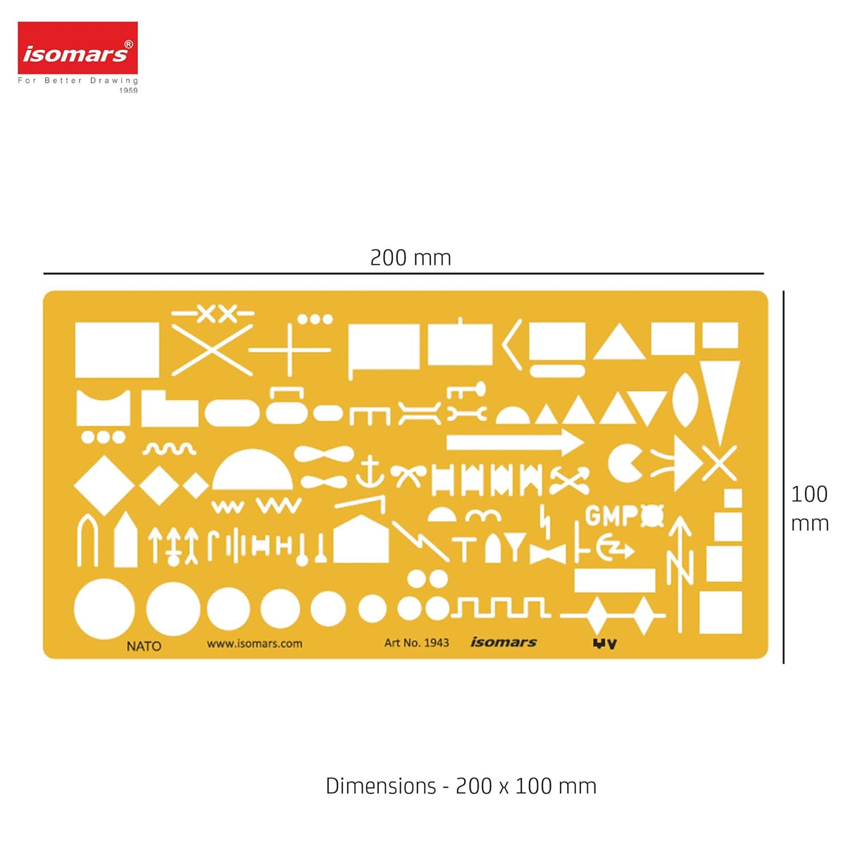 Isomars NATO Military Aviation Template | Military Map Marking Symbols | Template for Army Drawing Map