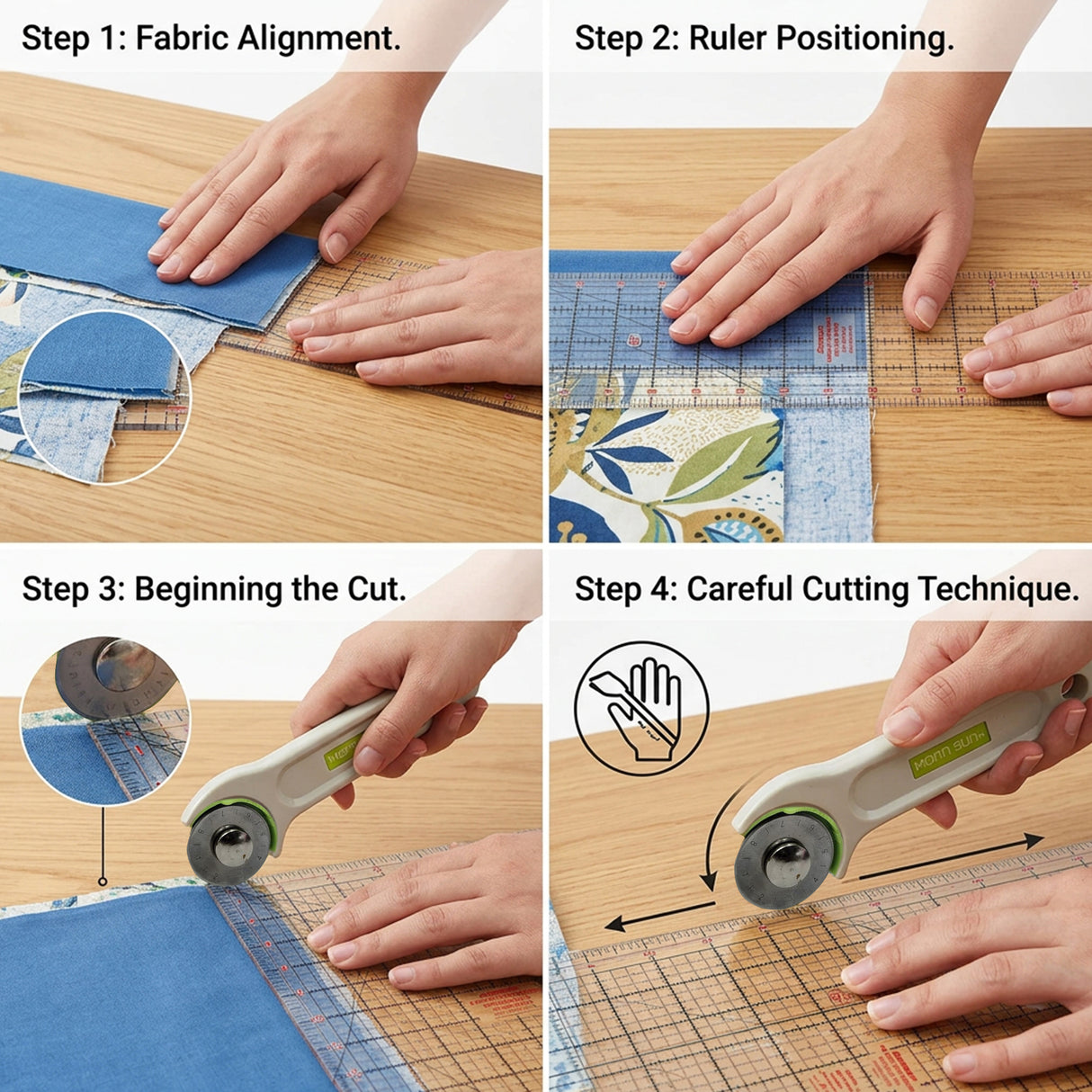 Isomars A3 Self-Healing Cutting Mat with 24 Inch Quilting Ruler & Rotary Cutter Set | Fabric Cutting Kit for Sewing, Tailoring, Quilting, Patchwork, Fashion Designing & Crafts