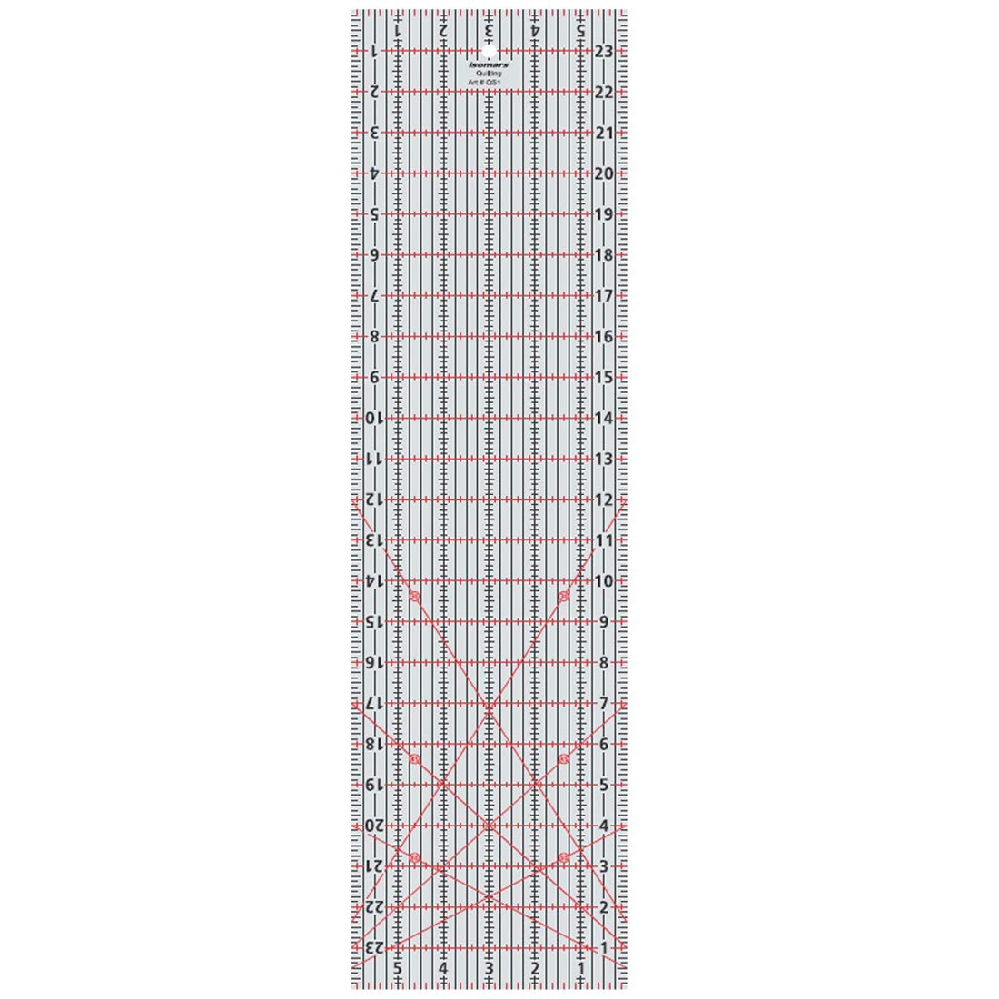 Isomars Imperial Design Quilting Ruler - 6" x 24"