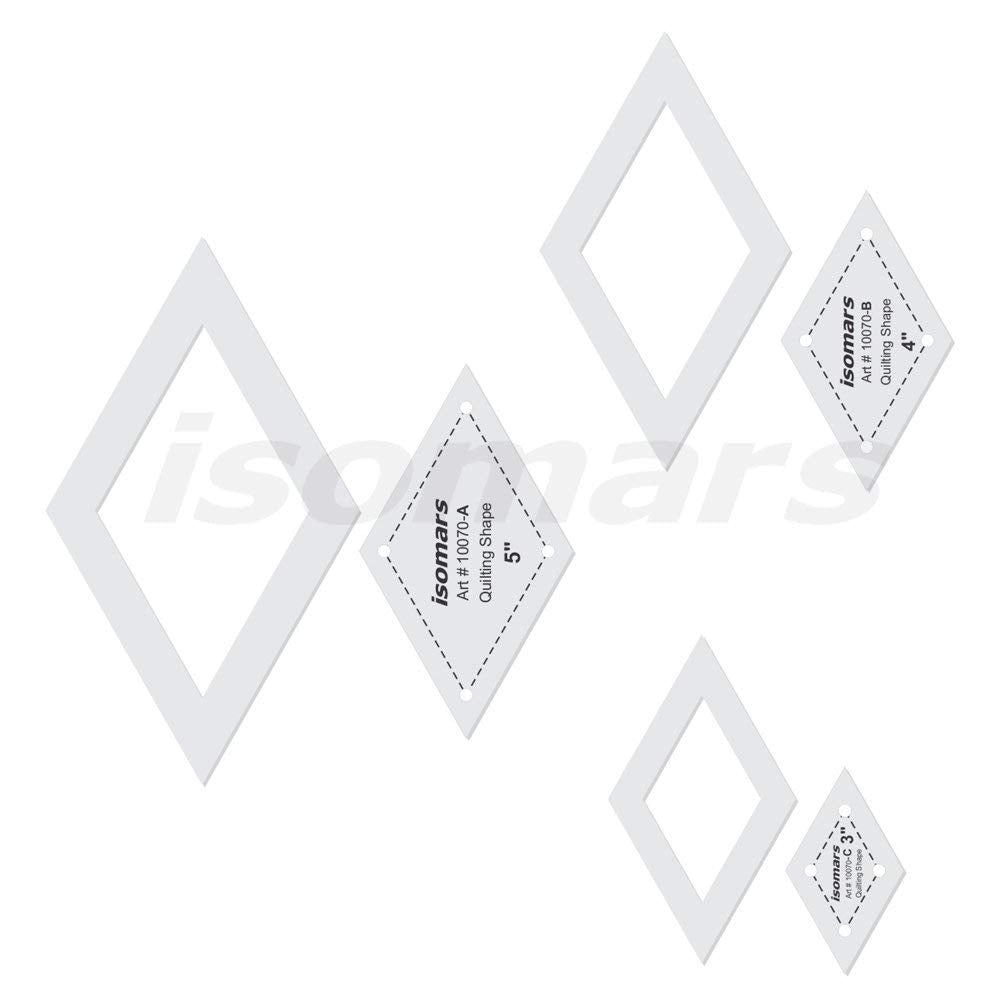 3 Inch 4 Inch 5 Inch Quilting Patchwork Shape Scales for Sewing Projects