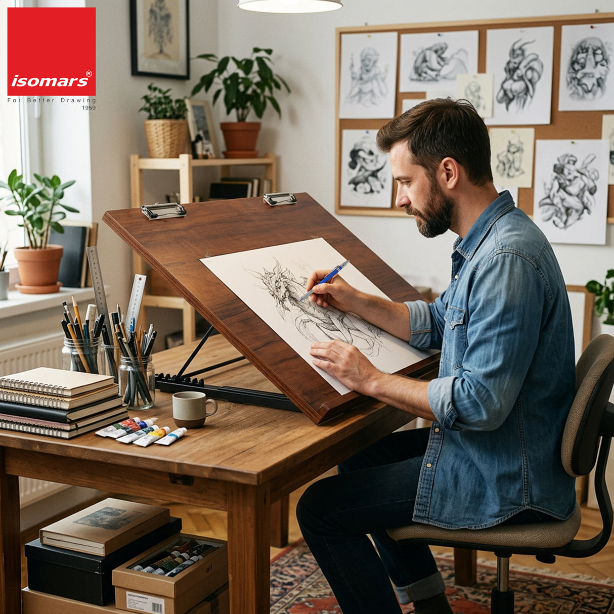 Isomars A3 Drawing Board Artboard | 16"x21" / 40.5x53 cm