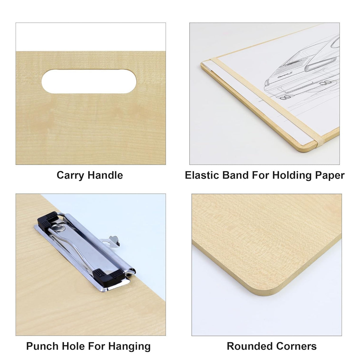 Isomars Drawing Sketch Board - 18" x 20" Portable for Artists, Students & Designers – Ideal for Drawing, Sketching, Drafting & Painting (18x20 Inch (Brown))