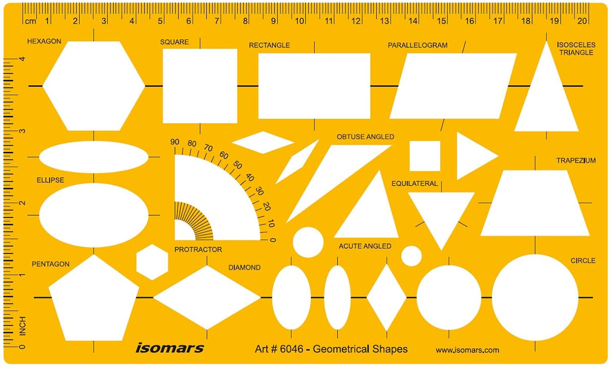 Isomars Pro Circle Big (25 Circle) with Professional Geometry and Circle Template (35 Circle) Ideal for Interior Design | Engineering | Architect | Drafting Students