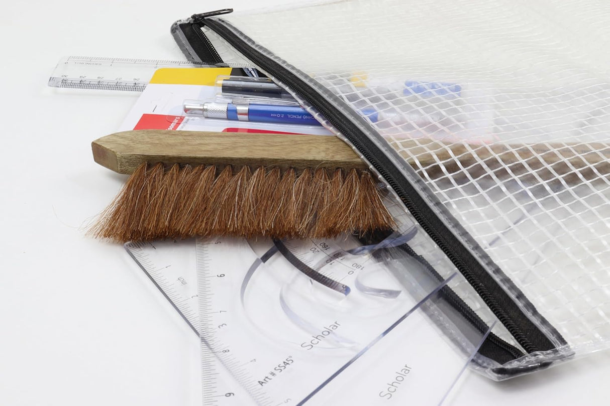 Isomars Student Drafting Kit – 6 - Piece Engineering Drawing Set with Compass, Scale, Set Squares, Protractor & Protective Carry Pouch – Ideal for Architecture & Engineering Students - DSS-E