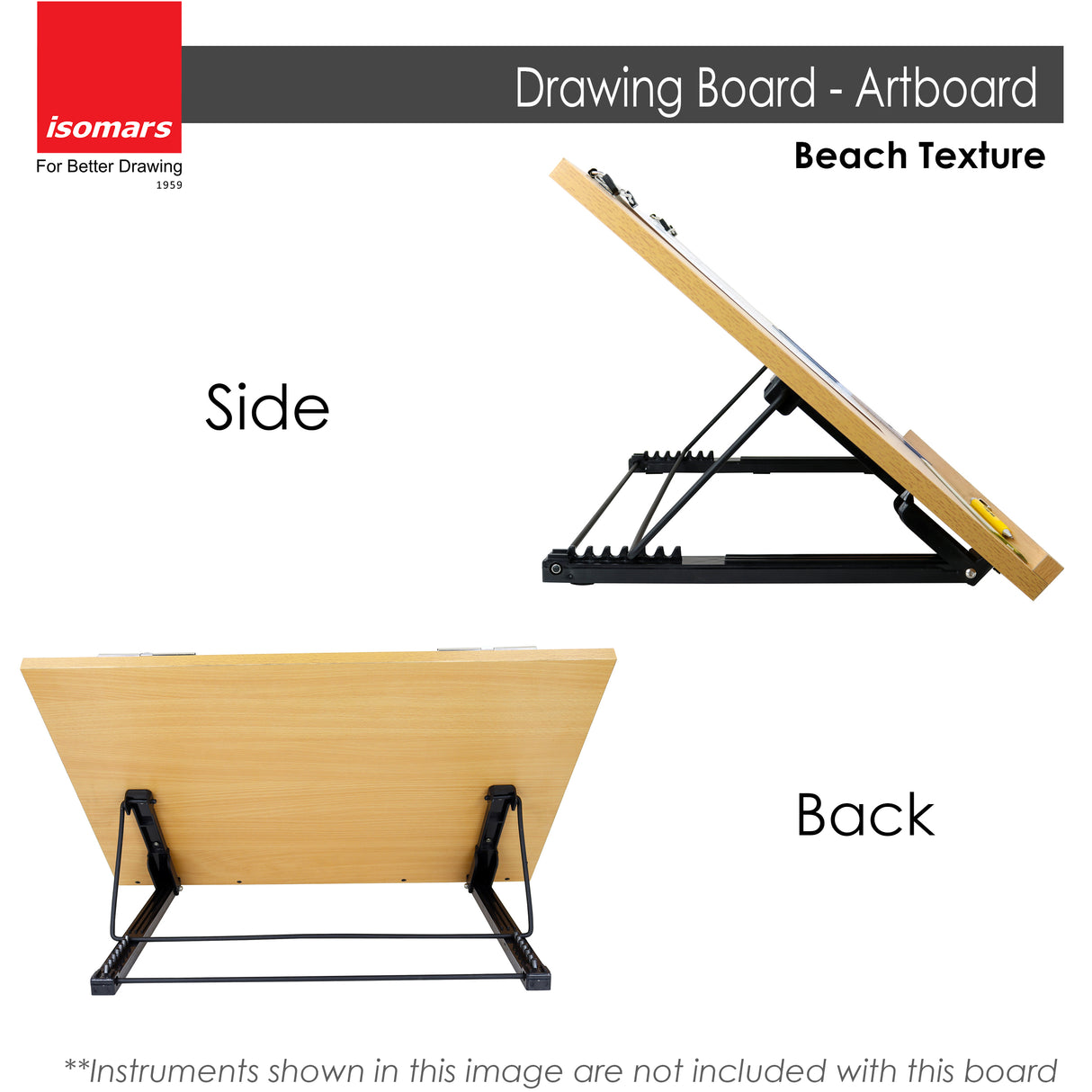 Isomars Foldable Art board Drawing & Drafting Board - A1 - 25.5 x 35 inches