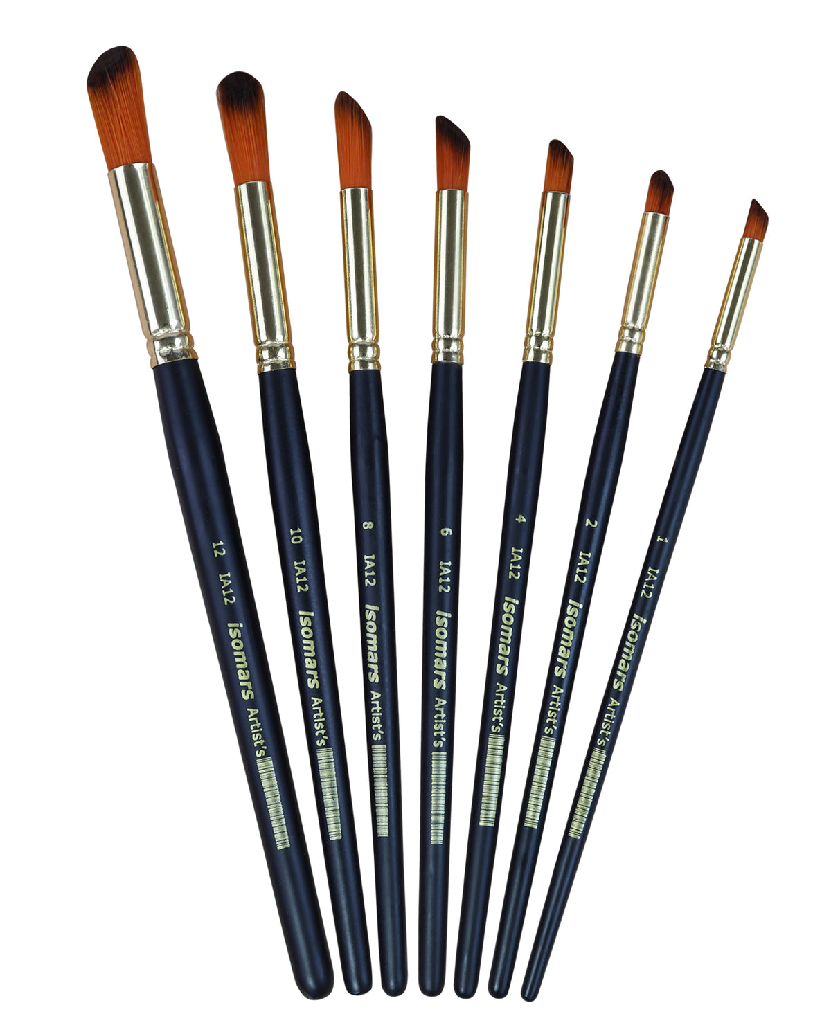 Isomars Deer Foot Paint Brush Set – Set of 7 Artist Brushes for Acrylic, Watercolor, Oil & Texture Effects – Ideal for Fur, Foliage, Stippling & Dry Brush Techniques