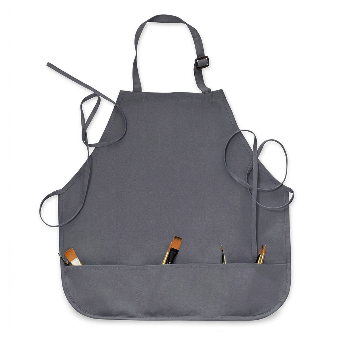 Isomars Canvas Painter's Apron with Adjustable Strap & Tool Pockets for brushes, tools, and art supplies