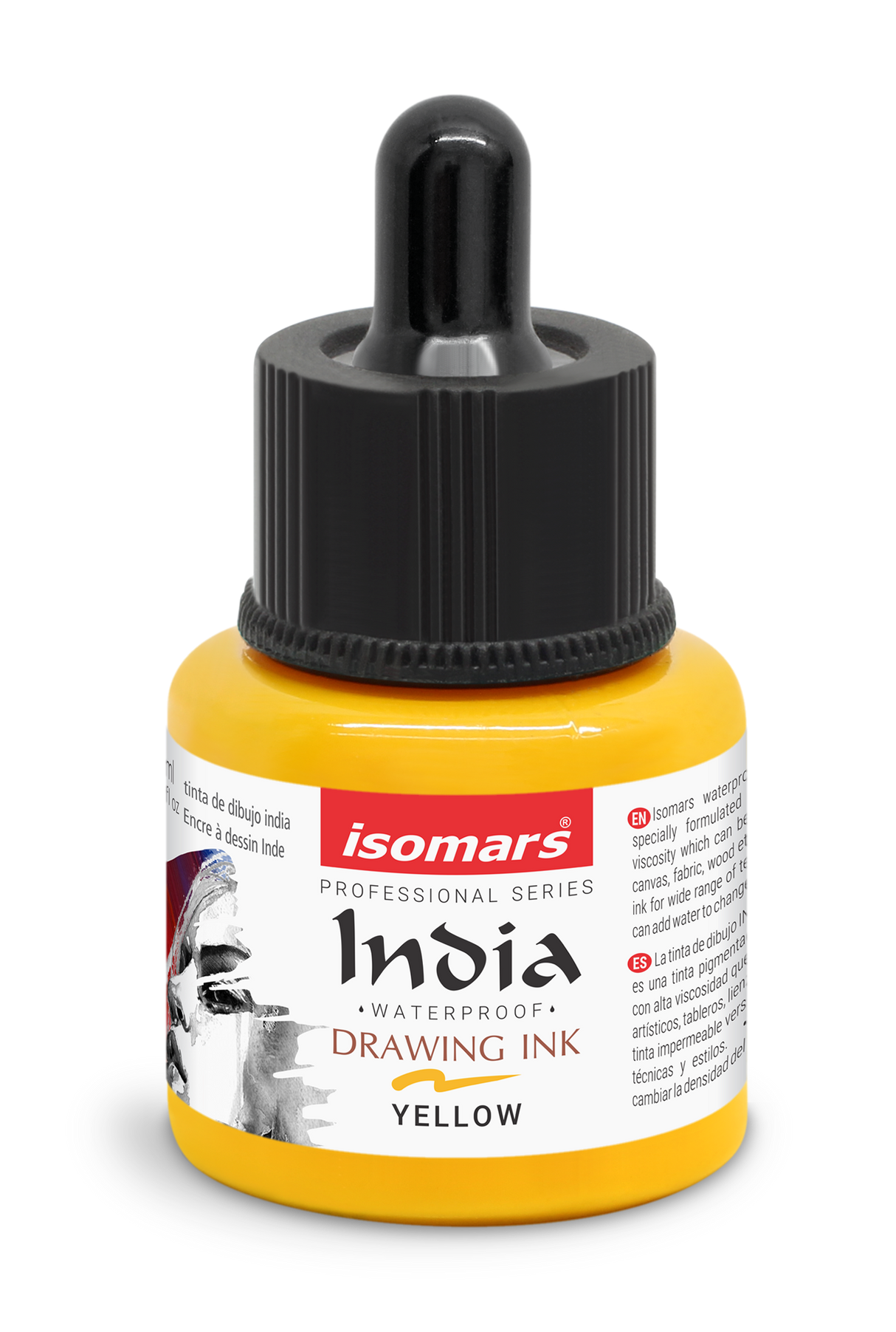 India Waterproof Drawing Ink with Dropper - 35ml -