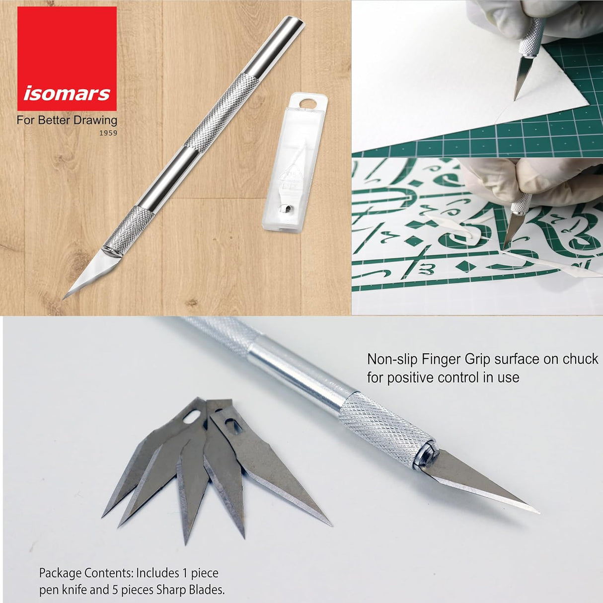 Isomars A2 Drawing Board Table Model Kit (Set of 10 Items) - Comes with 18.5" x 25" Drawing & Drafting Board Ideal for Architects, Engineers, Designers & Artists Students and Professionals