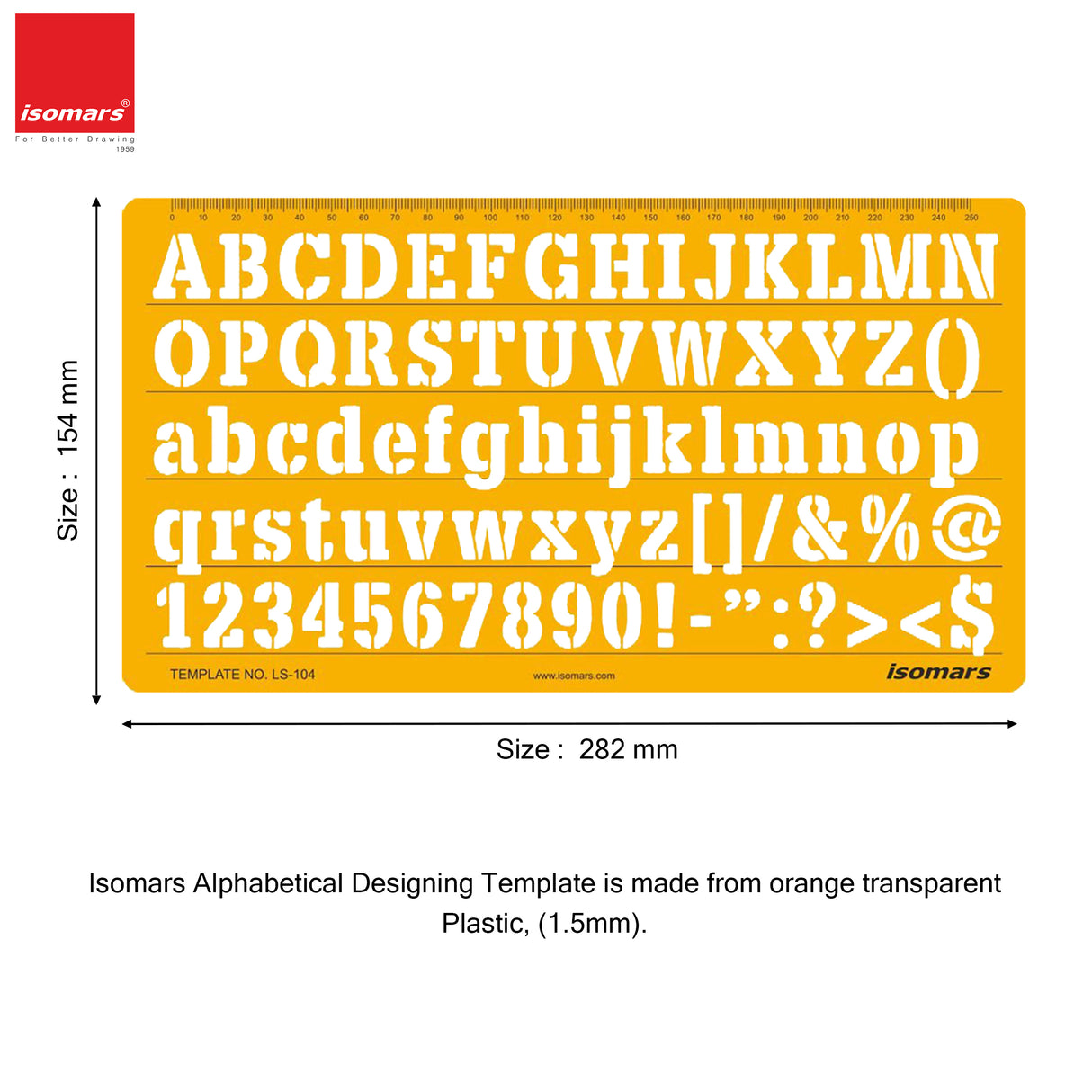 Isomars Letter Stencil Combo Set – Italic & Standard Alphabet Templates with Uppercase, Lowercase, Numbers & Symbols, Reusable Drawing, Craft, Sign Making & DIY Lettering Stencils