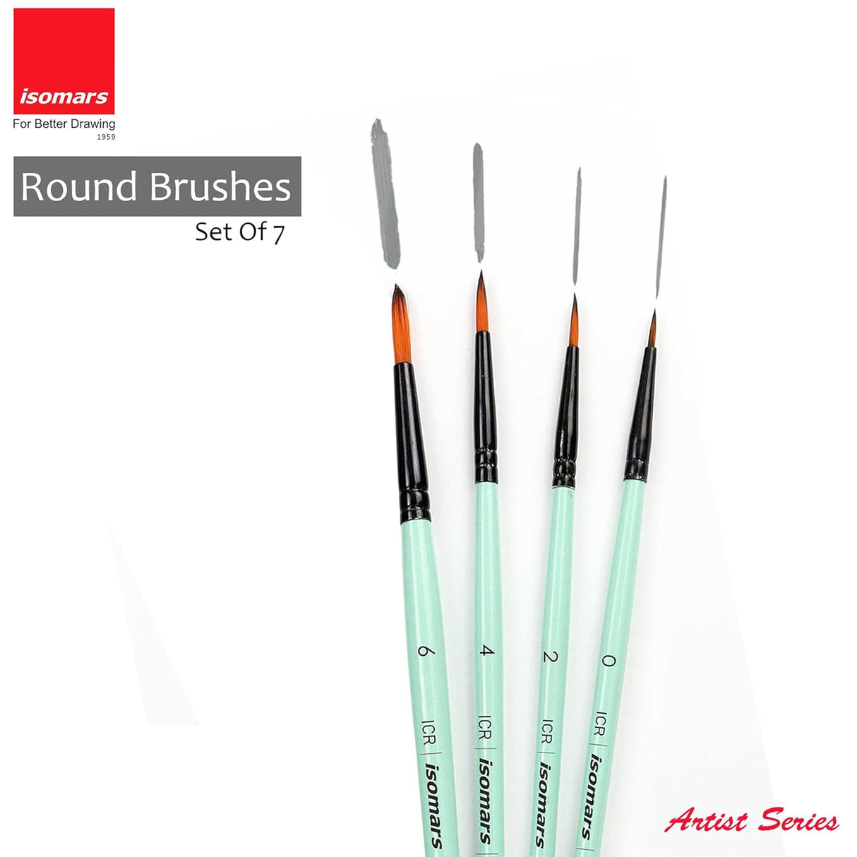 Premium Round Paint Brushes for Fine Detailing Outlining and Touch Ups
