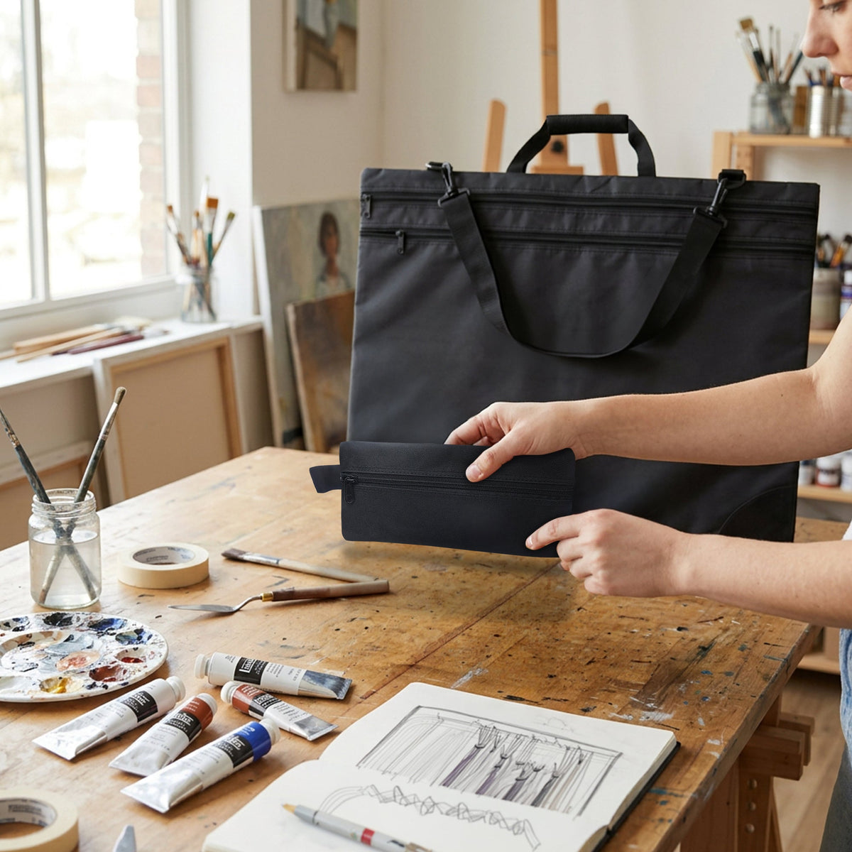 Isomars A1 Art Portfolio Bag with Tool Pouch, 37 x 27 Inches - Isomars