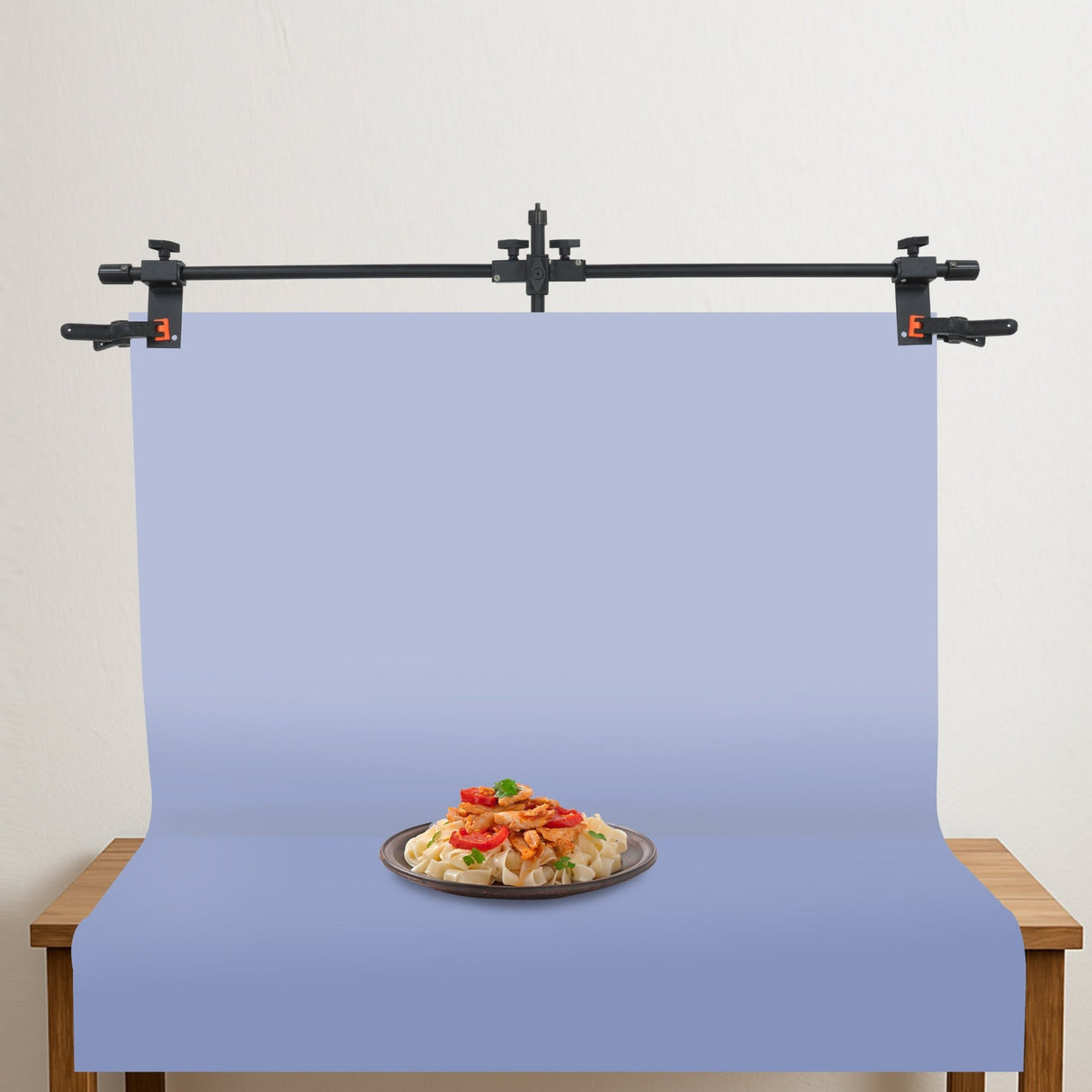 ISOMARS Backdrop Stand, Background Sheet Holder Stand, T-Shape Backdrop Stand, 33 inches Height & 41 inches Length, Table Holding C clamp, Adjustable Height and Backdrop, Phtography Stand - Isomars
