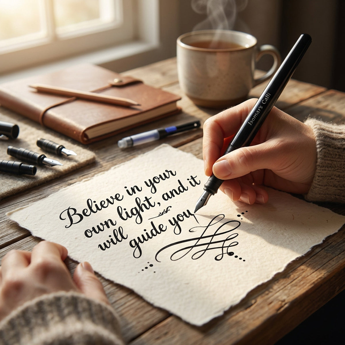 Isomars Calligraphy Pen Set For Lettering & Writing - Interchangeable Nibs - Isomars
