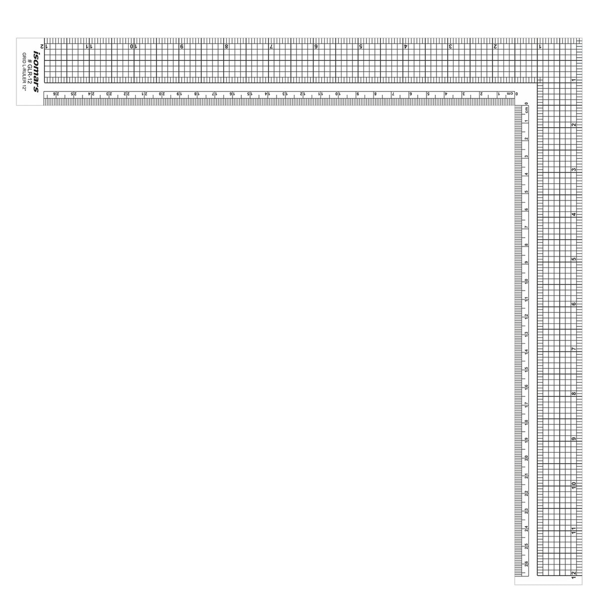 Isomars Grid L - Ruler For Tailoring and General Purpose |Quilting Rulers for Fashion Designing - Isomars