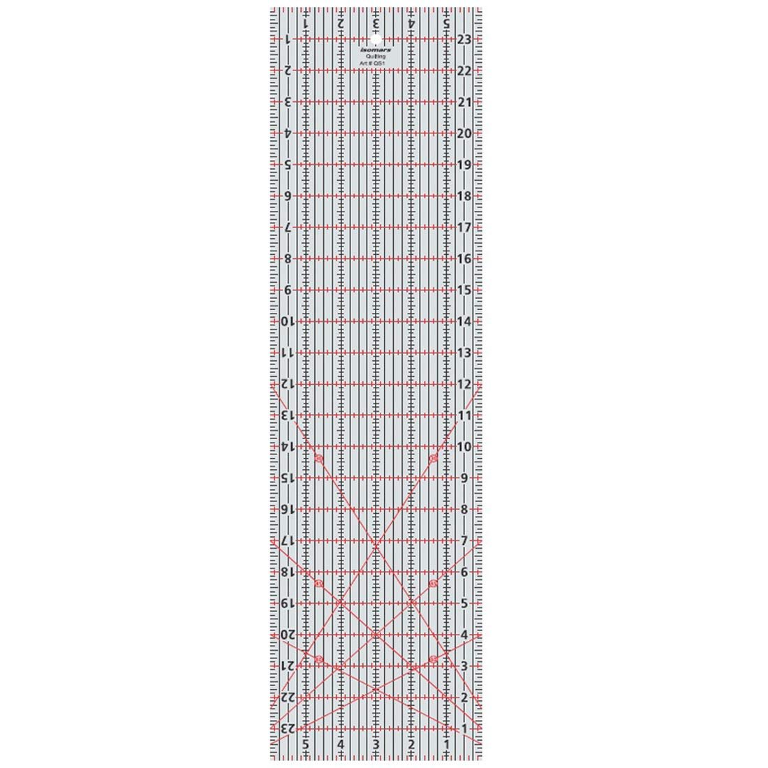 Isomars Imperial Design Quilting Ruler - 6" x 24" - Isomars