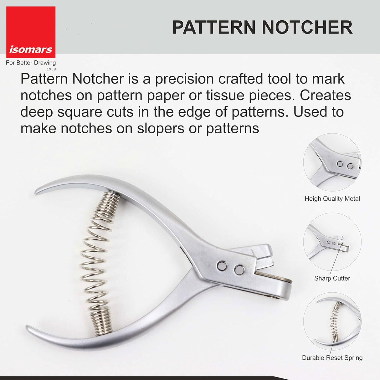 Isomars Pattern Master Combo (Clear) | Quilting/Tailoring Rulers for Fashion Designing - Isomars