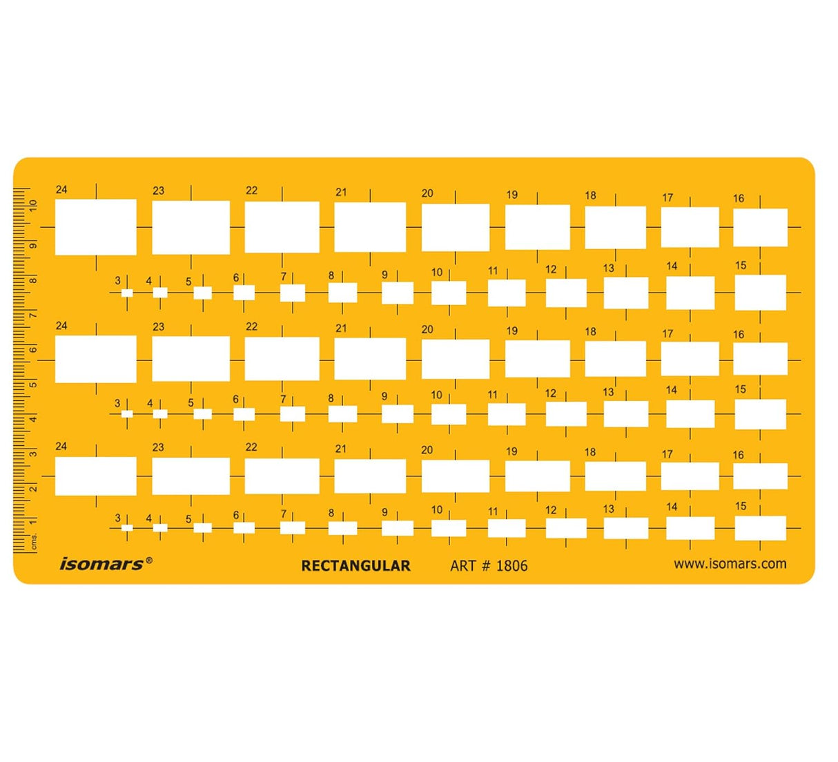 Isomars Technical Drawing Drafting Templates Set of 4 - with French Curves - Isomars