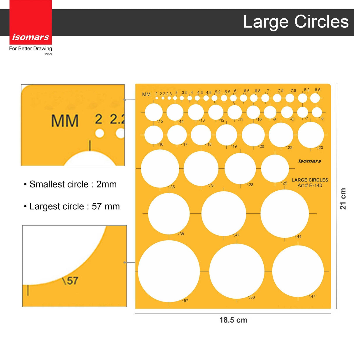 Large Circles Template - Isomars