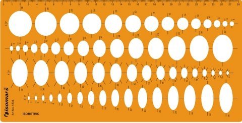Isometric Ellipse Drawing Template