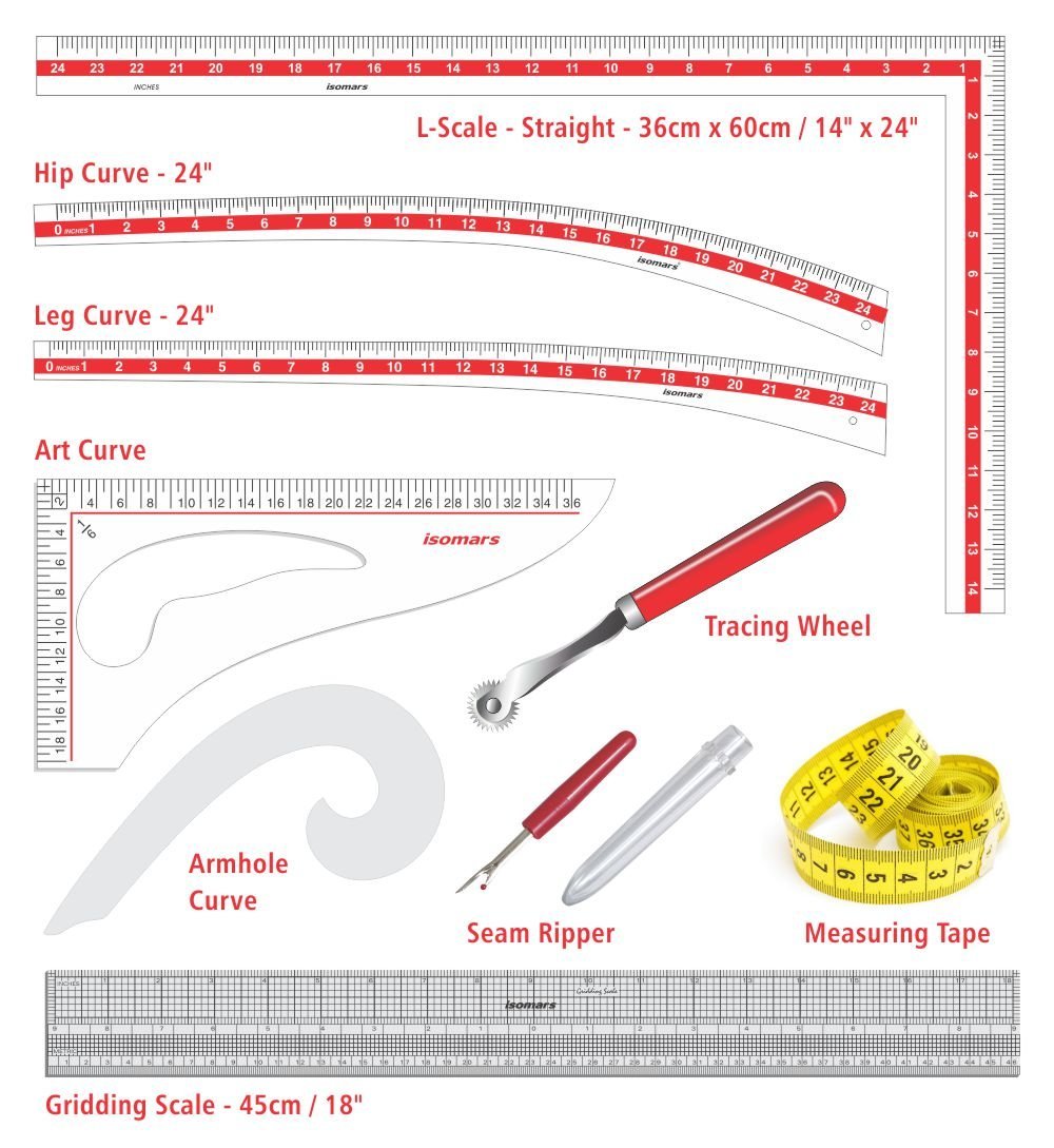 Fashion Designing Kit - Set of 9