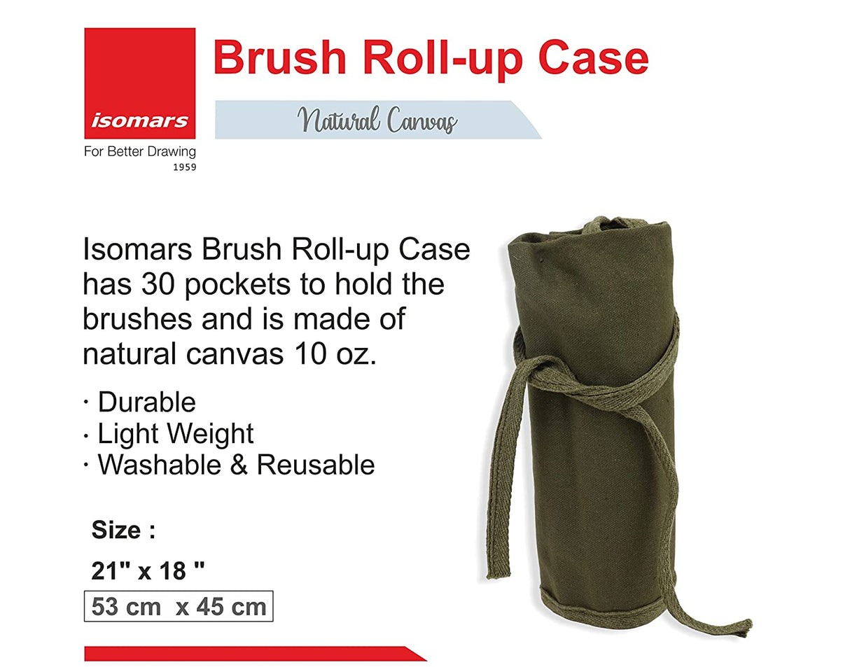 Isomars Brush Roll Up Case (Green)
