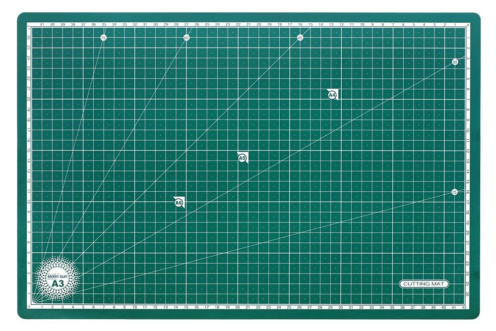 Garment Patchwork Quilting Ruler (12") with Cutting Mat A3