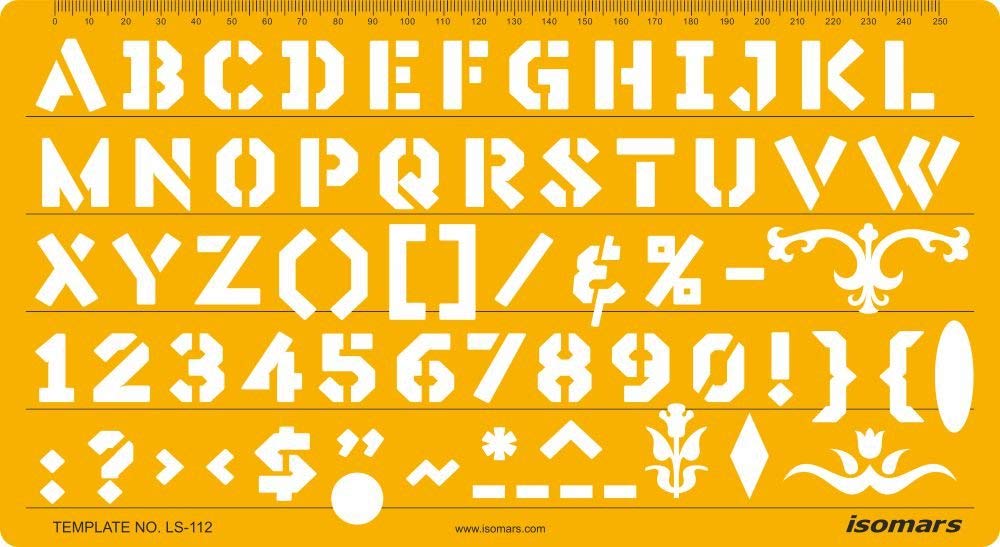 Lettering Stencil 112