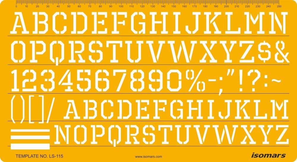 Lettering Stencil 115
