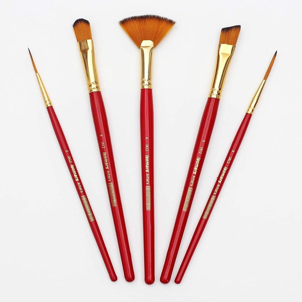 Artist Mix Paint Brush (Set of 5) - Isomars