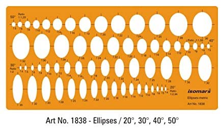 Ellipses Templates Combo (Set of 4) - Isomars