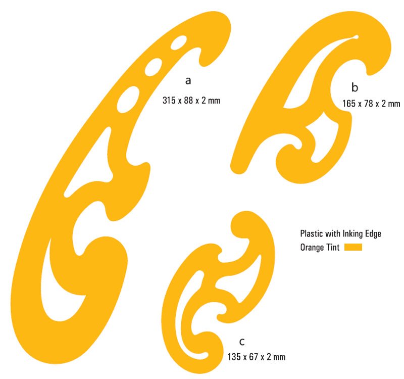 French Curves (Set of 3) - Isomars