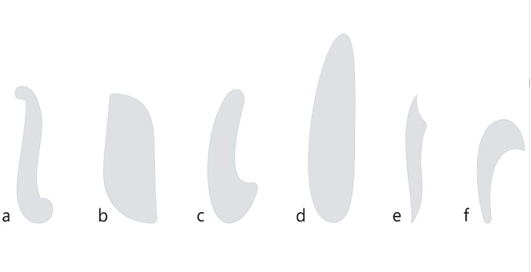French Ship Curves Stencil - Set of 6 - Isomars