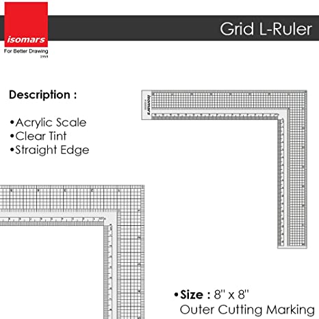 L Grid - Ruler 8"