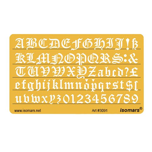 Isomars Old English Template - 10MM - Isomars