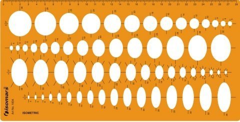 Isometric Ellipse Drawing Template - Isomars