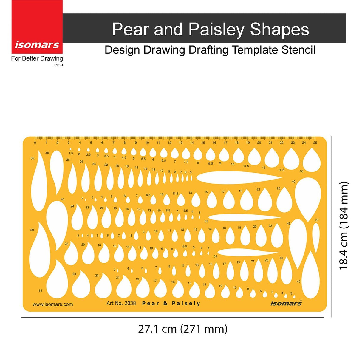 Jewelry Design Template (Pear and Paisley Shape) - Isomars