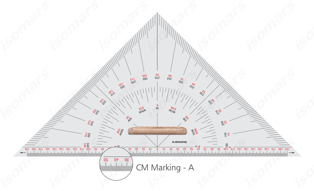 nautical set square 10 inch with protractor