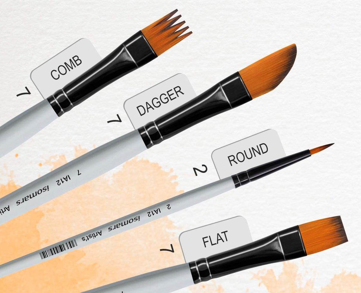 Professional Precision Art Brush (Set of 12) - Isomars