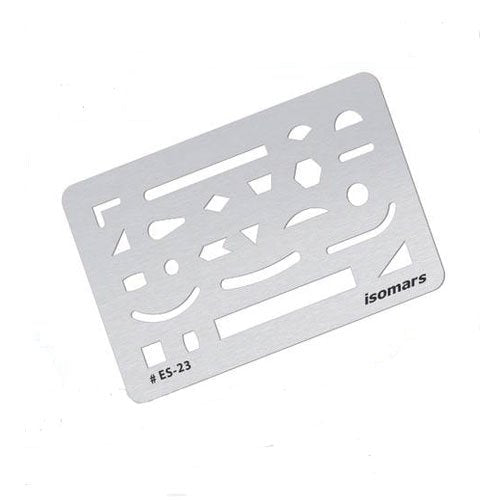 Sand Paper Erasing Shield & Paper Stumps (Set of 6) - Isomars