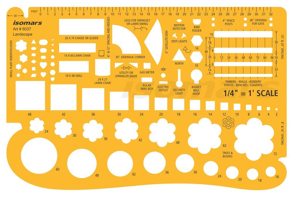 Scale Landscaping Template (1/4) - Isomars