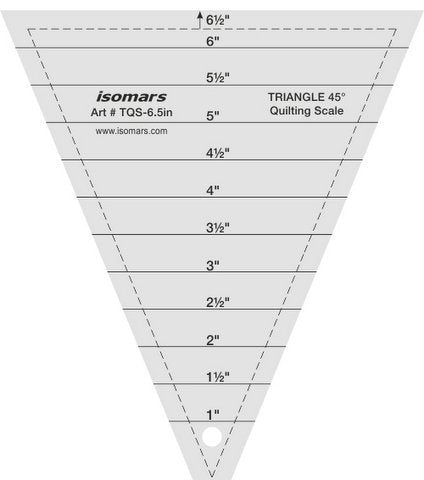Triangle Quilting Ruler (6.5") - Isomars