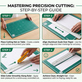 Isomars A3 Self-Healing Cutting Mat with 12 Inch Aluminium Scale & Jumbo Paper Cutter | Precision Cutting Kit for Paper Craft, Artwork, Office, School & DIY Projects