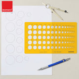 Isomars Circle Template Drawing Stencil | Precision Circular Drafting Template with Multiple Circle Sizes | Geometric Drawing Tool for Architects, Engineers, Designers, Artists & Students