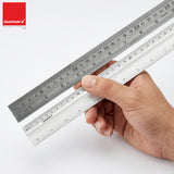 Isomars 12 Inch Aluminium Cutting Ruler & 12 Inch Stainless Steel Scale Combo | Dual Side CM & Inch Markings | Precision Measuring Rulers for Drawing, Drafting, Craft, Office & School Use