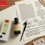 ISOMARS Calligraphy Dip Pen Ink Black, 100ml, Rich Pigmented Ink